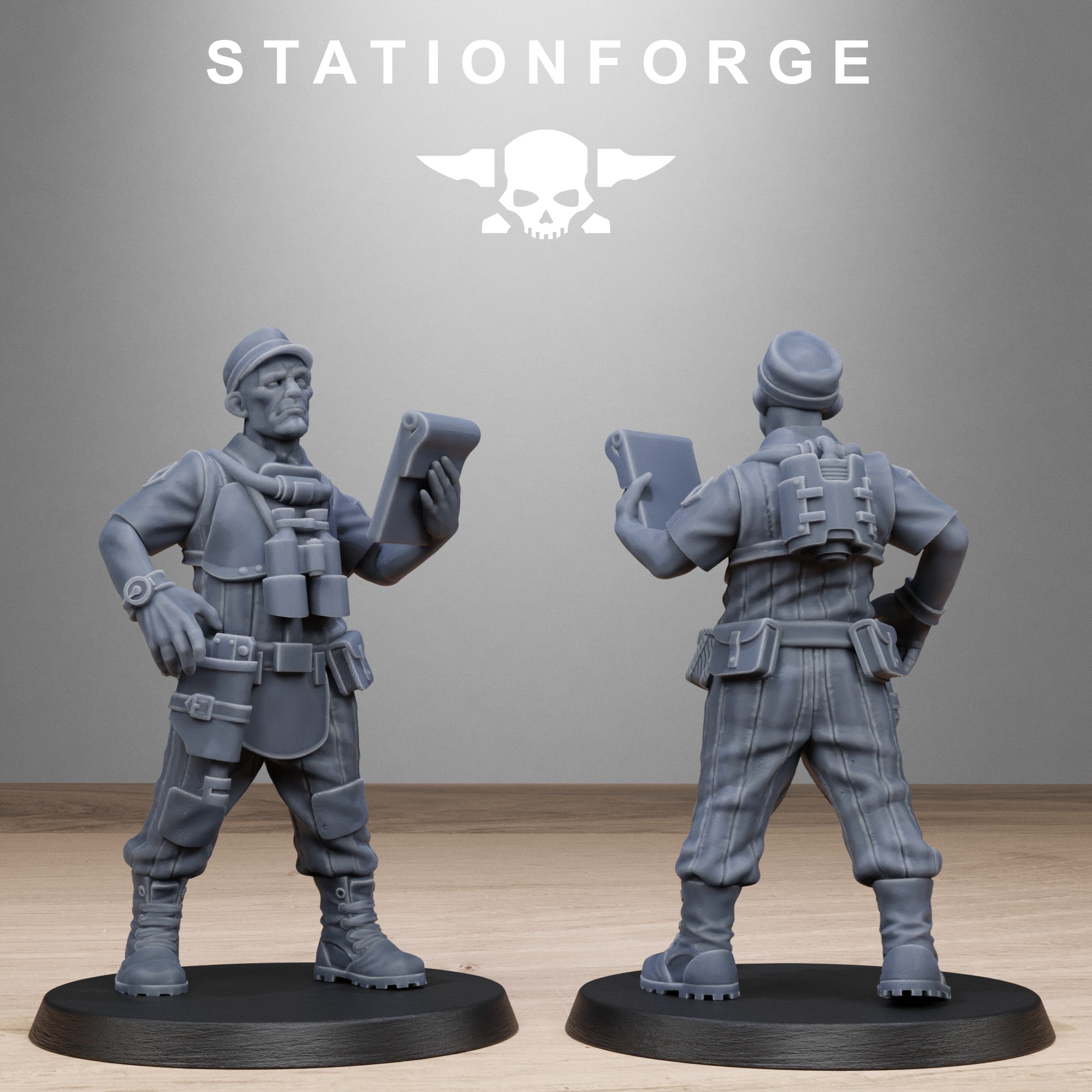GrimCorp Scrap Operatives- 10 Tabletop Miniatures, Designed by StationForge with gratis Bases