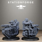 GrimGuard WarTreader, 10 Tabletop Miniatures, Designed by StationForge with gratis Bases