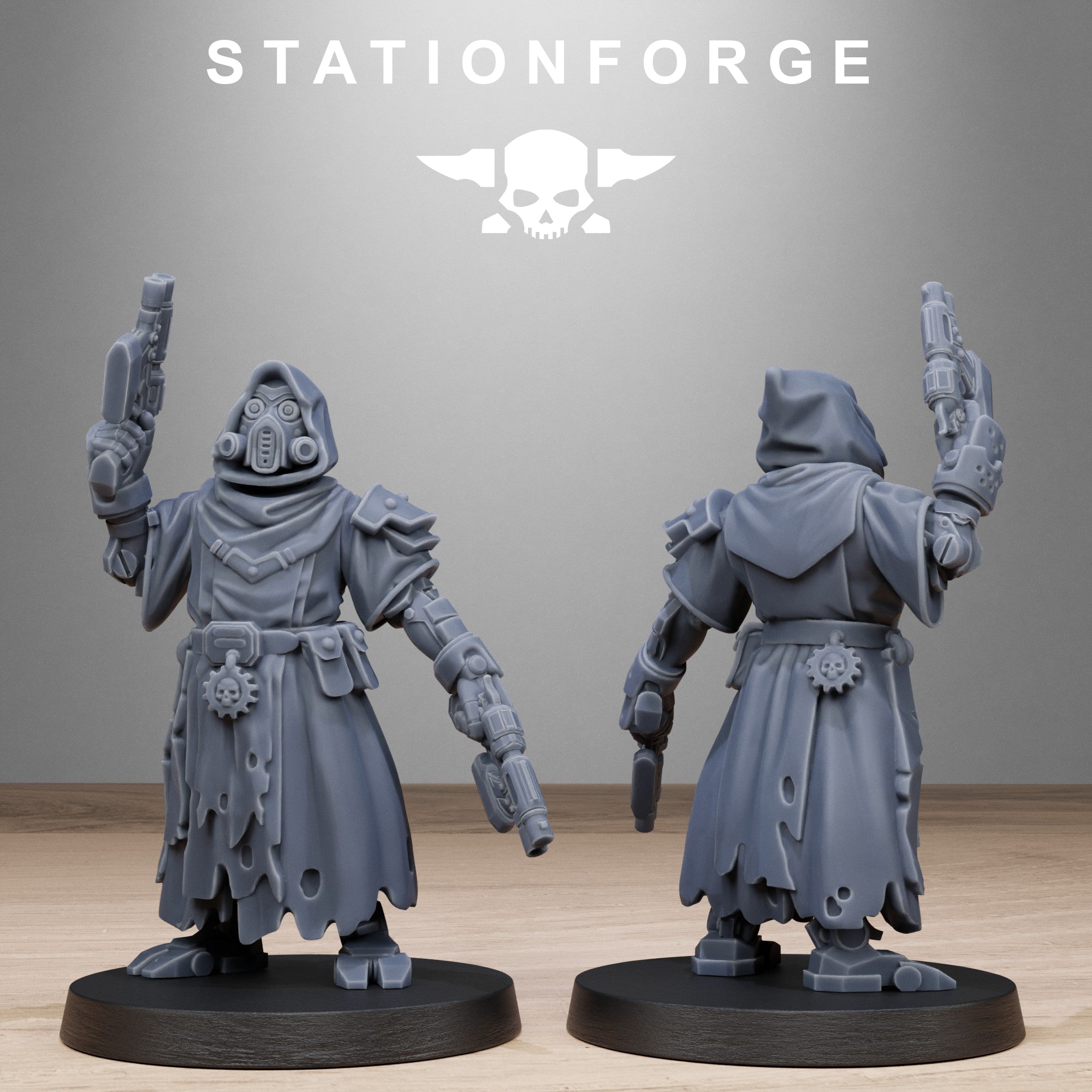 Scavengers Executioners- 10 Tabletop Miniatures, Designed by StationForge with gratis Bases