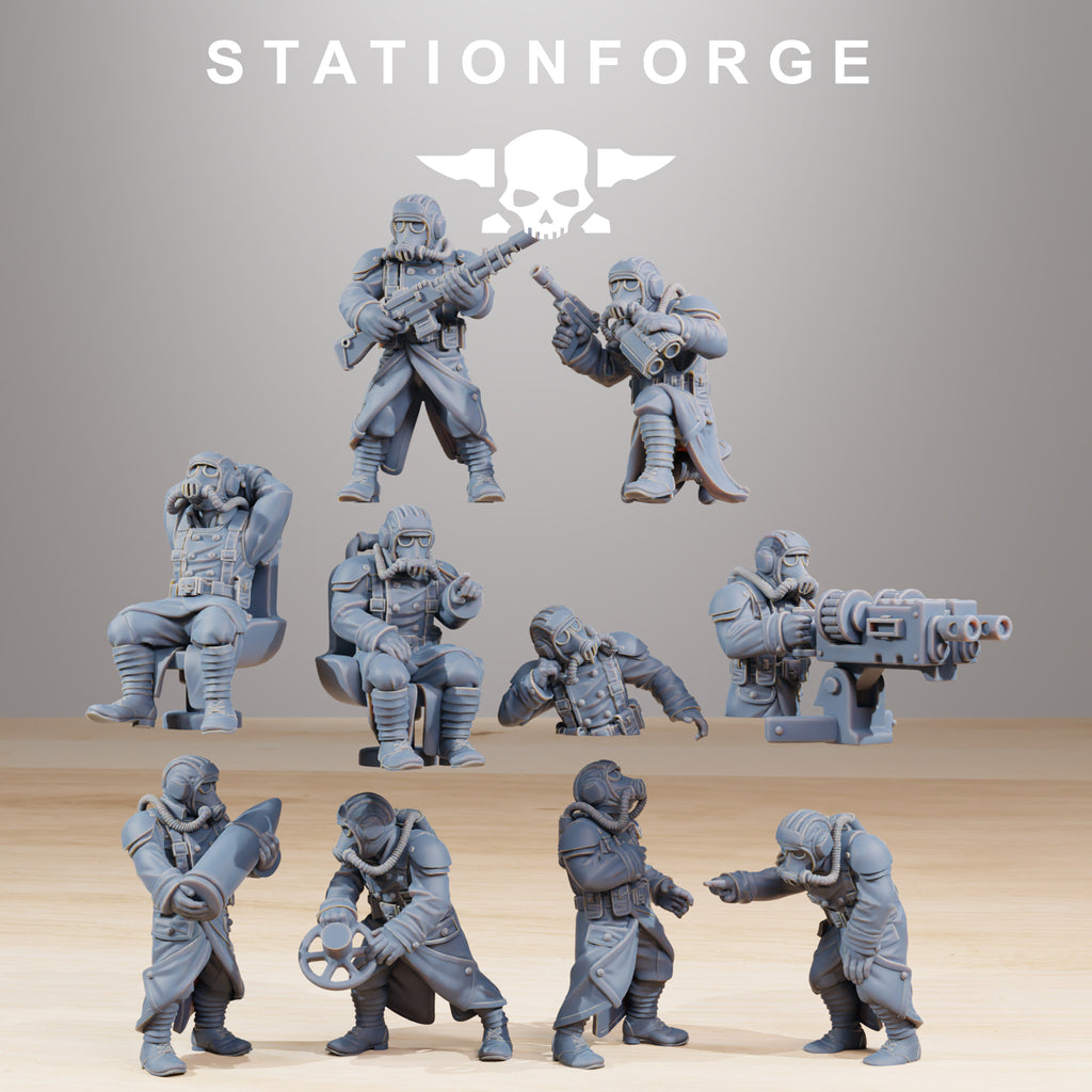 GrimGuard MA Builder Kit, Tabletop Miniatures, Designed by StationForge with gratis Bases