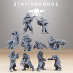 GrimGuard MA Builder Kit, Tabletop Miniatures, Designed by StationForge with gratis Bases