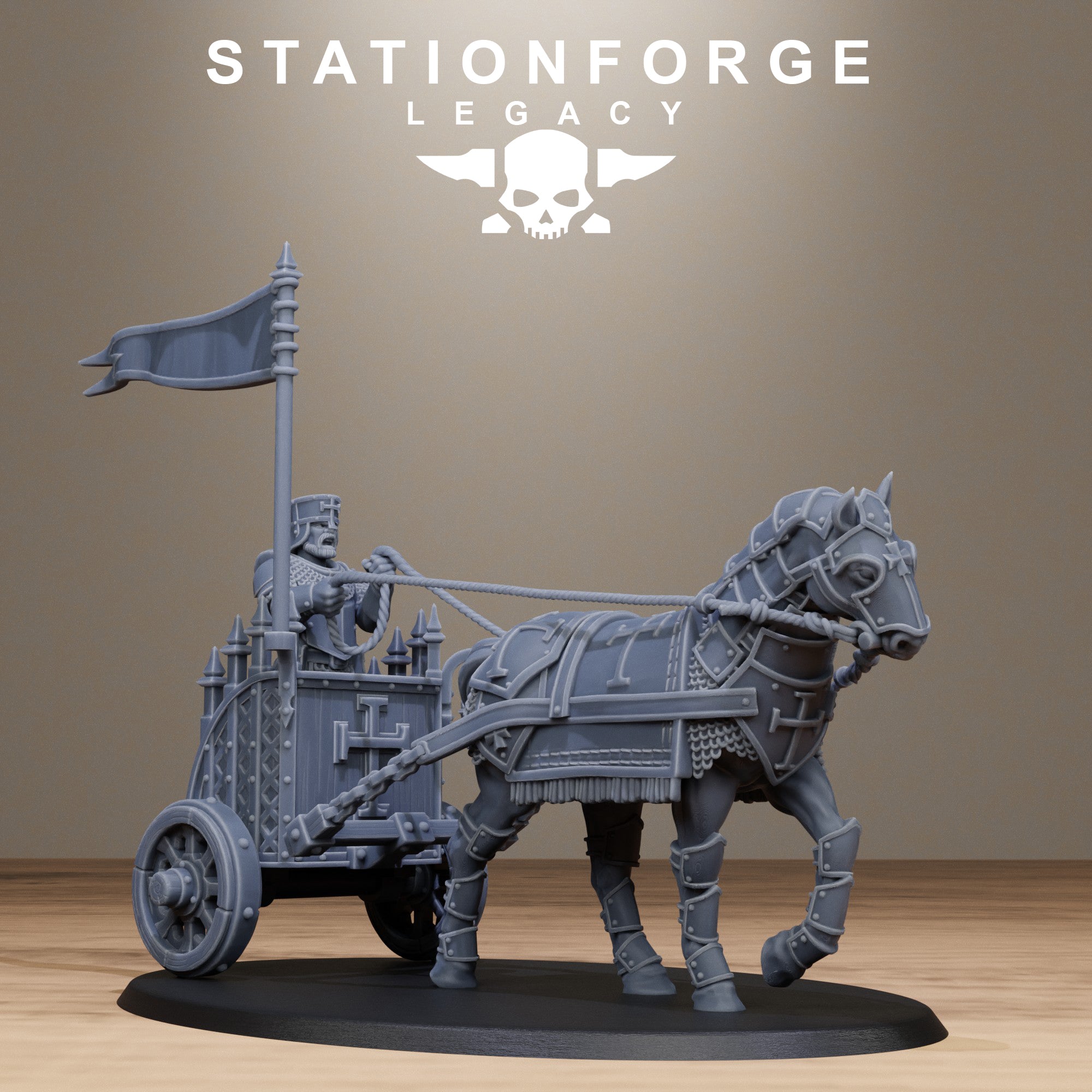Thorncrest Carriage from StationForgeLegacy Tabletop Miniatur +Gratis Base