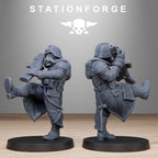 GrimGuard Shovel Trenches- 10Minis, Designed by StationForge with gratis Basis