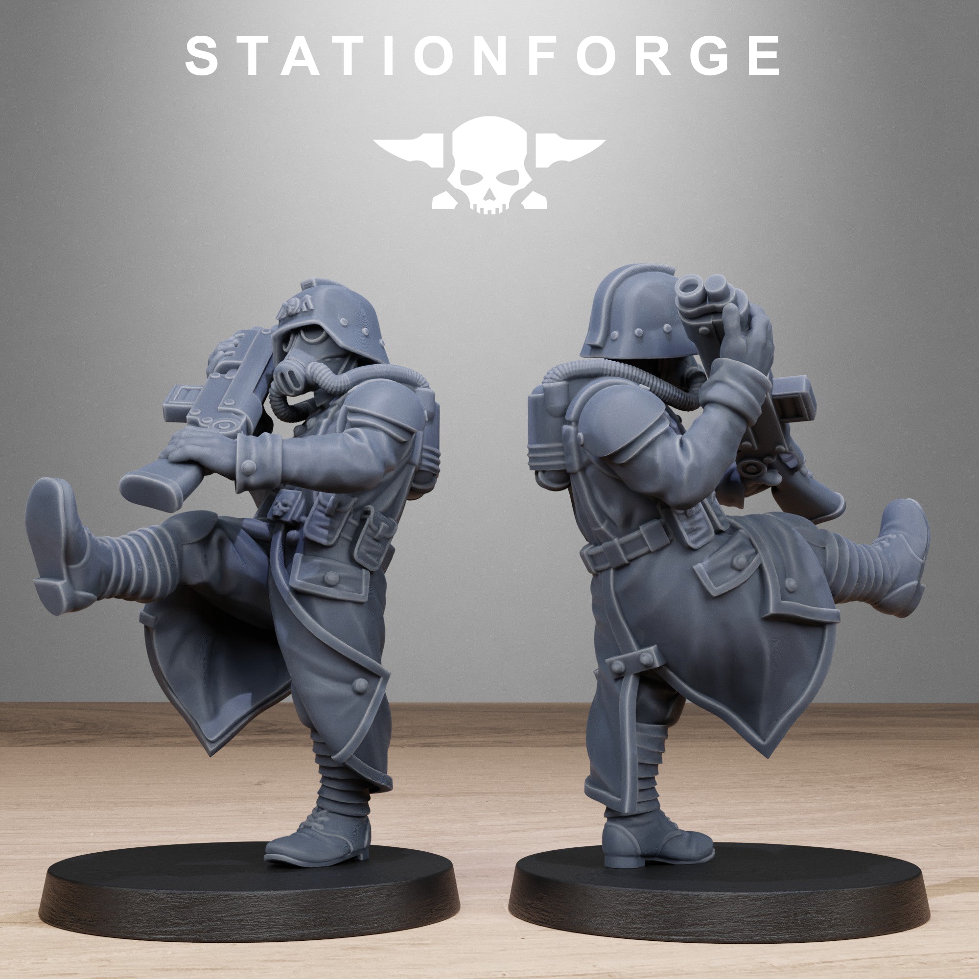 GrimGuard Shovel Trenches- 10Minis, Designed by StationForge with gratis Basis