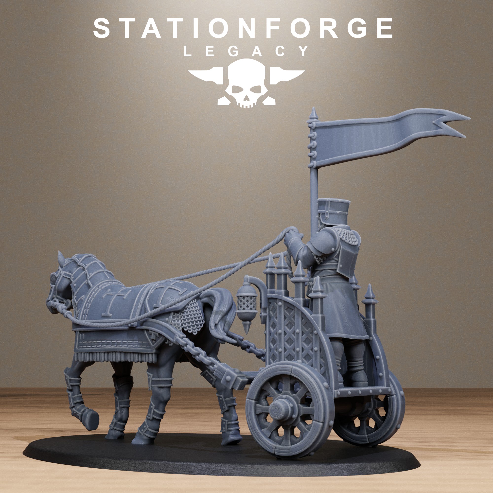 Thorncrest Carriage from StationForgeLegacy Tabletop Miniatur +Gratis Base