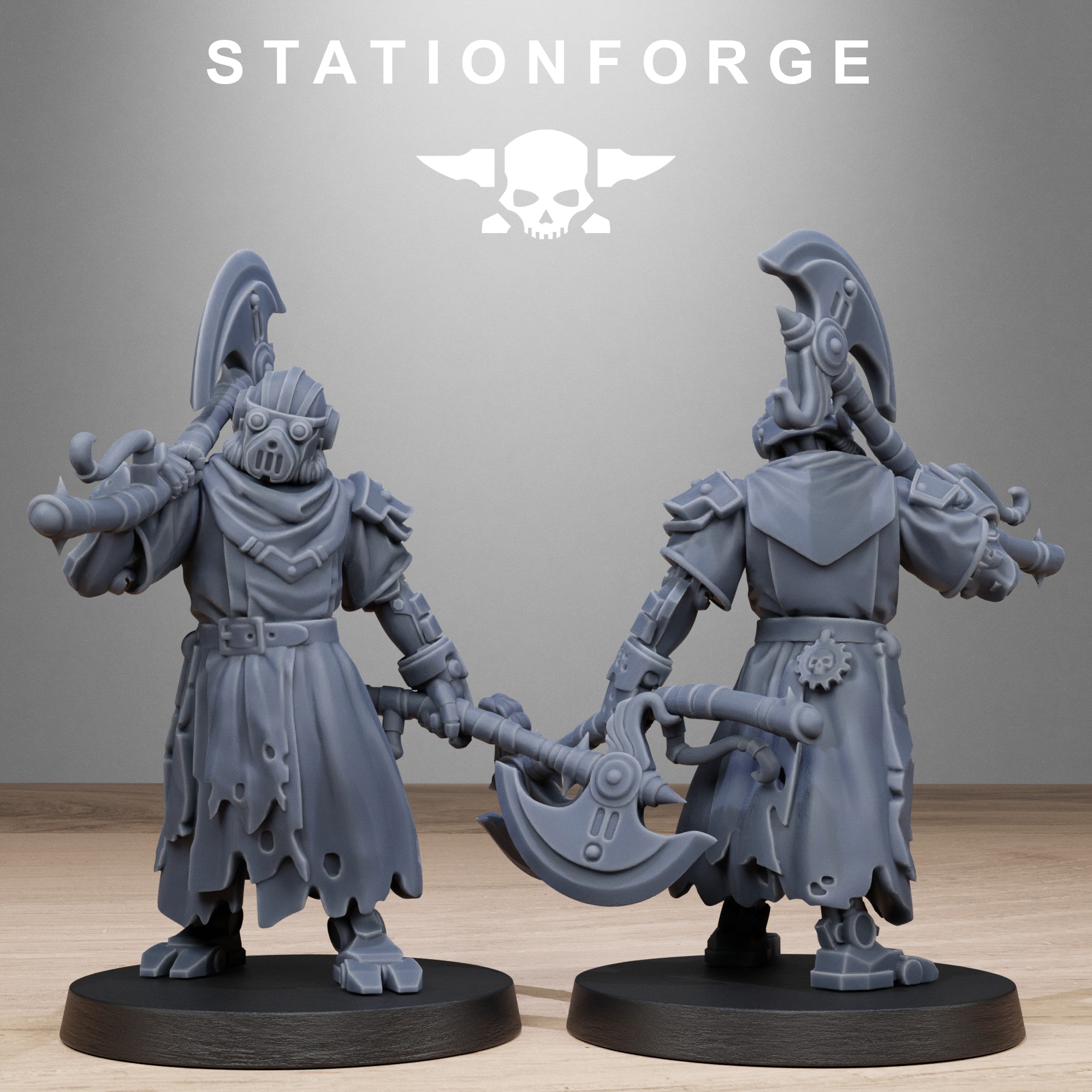 Scavengers Executioners- 10 Tabletop Miniatures, Designed by StationForge with gratis Bases