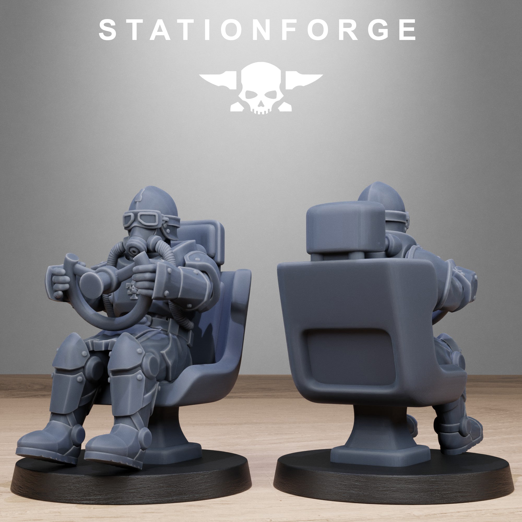 Pilot Commanders- 10 Tabletop Miniatures, Designed by StationForge with gratis Bases