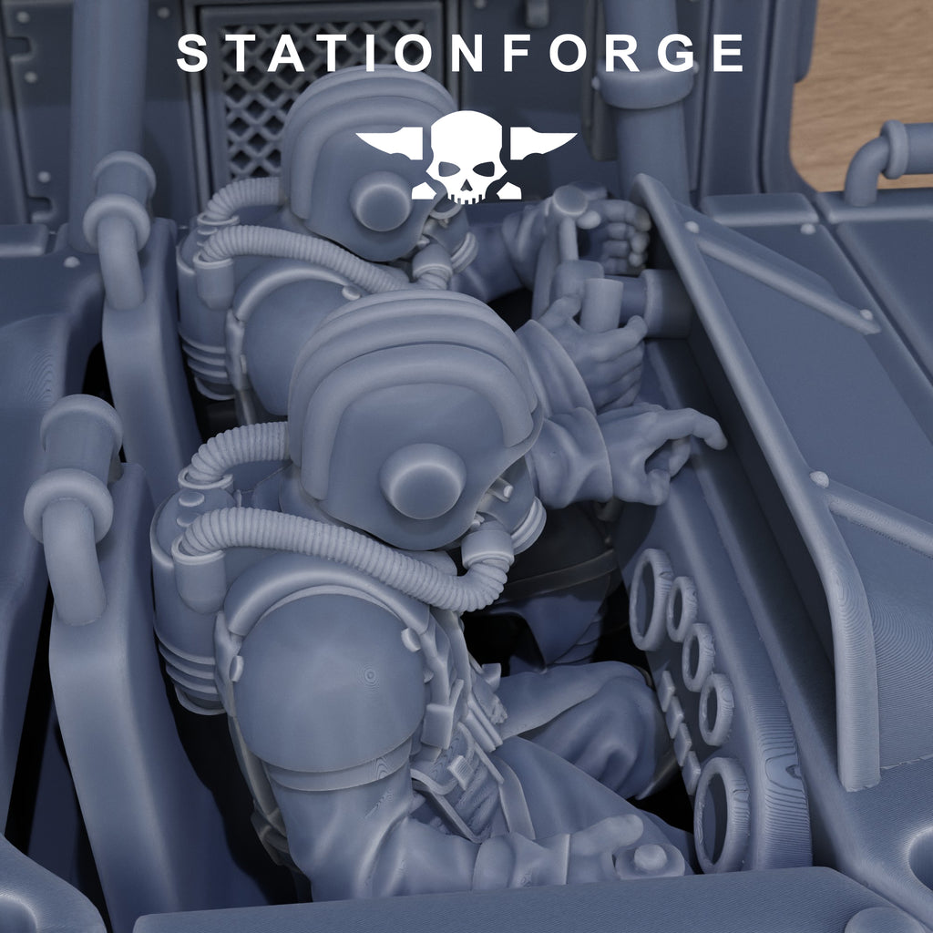 Grimguard Iron Biplane- 10 Tabletop Miniature, Designed by StationForge with gratis Base