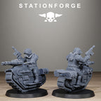 GrimGuard WarTreader, 10 Tabletop Miniatures, Designed by StationForge with gratis Bases