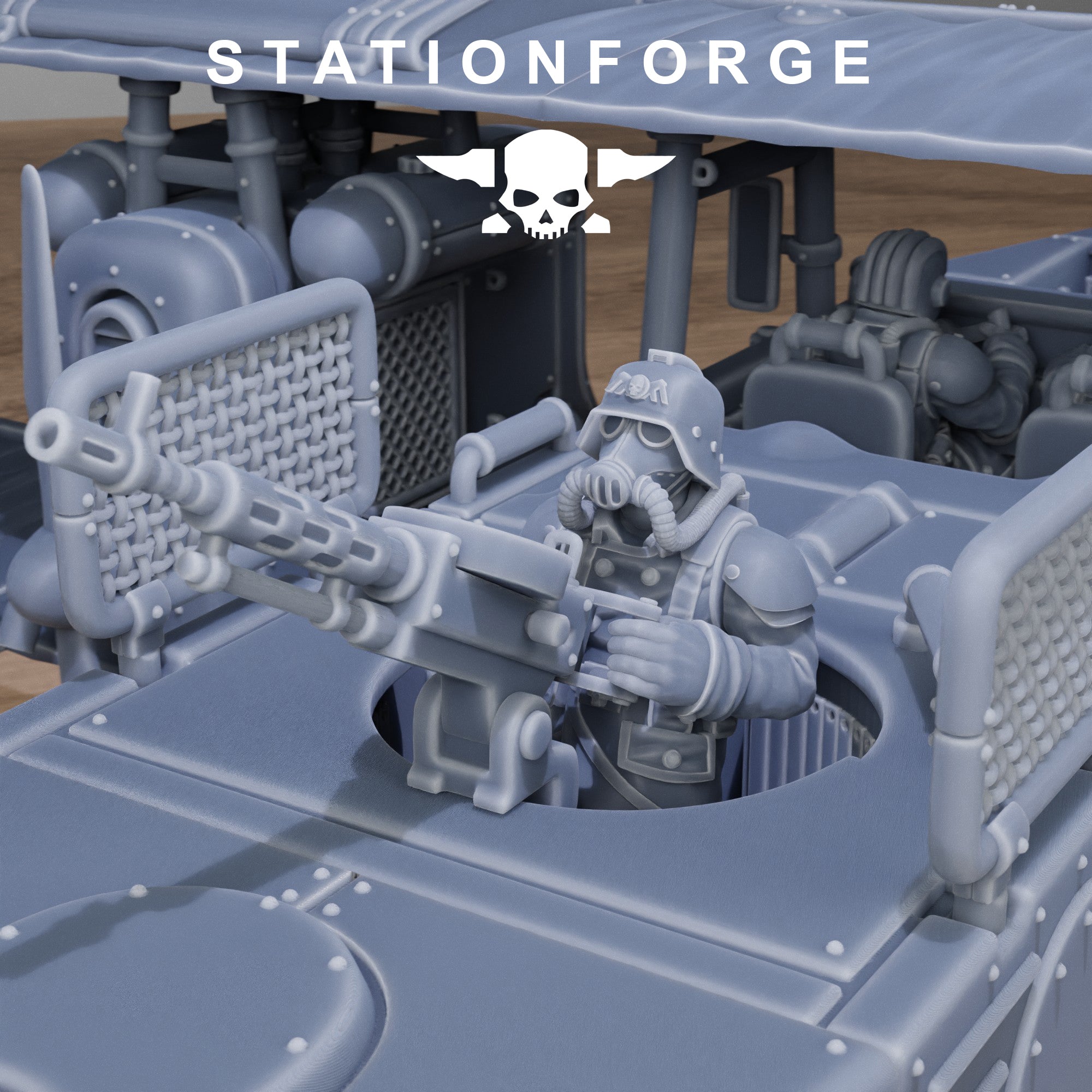 Grimguard Iron Biplane- 10 Tabletop Miniature, Designed by StationForge with gratis Base