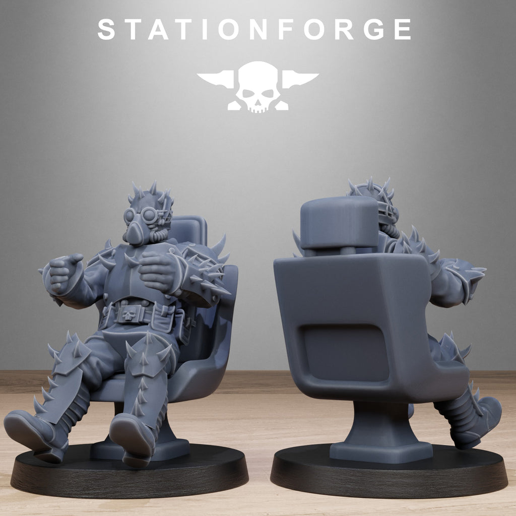 Pilot Commanders- 10 Tabletop Miniatures, Designed by StationForge with gratis Bases