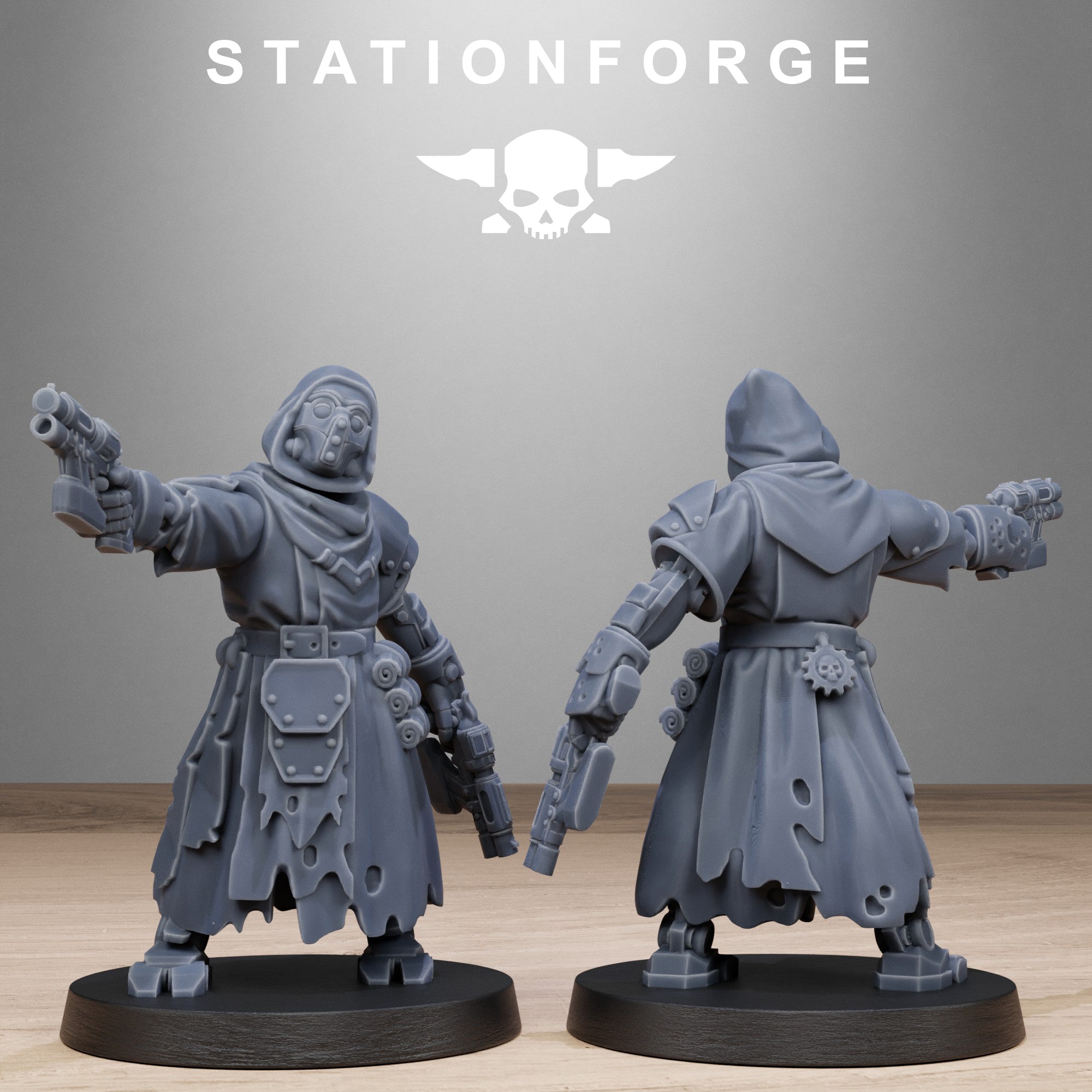 Scavengers Executioners- 10 Tabletop Miniatures, Designed by StationForge with gratis Bases