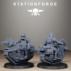 GrimGuard WarTreader, 10 Tabletop Miniatures, Designed by StationForge with gratis Bases