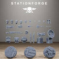 GrimGuard Officer Bits, Tabletop Miniature Bits, Designed by StationForge
