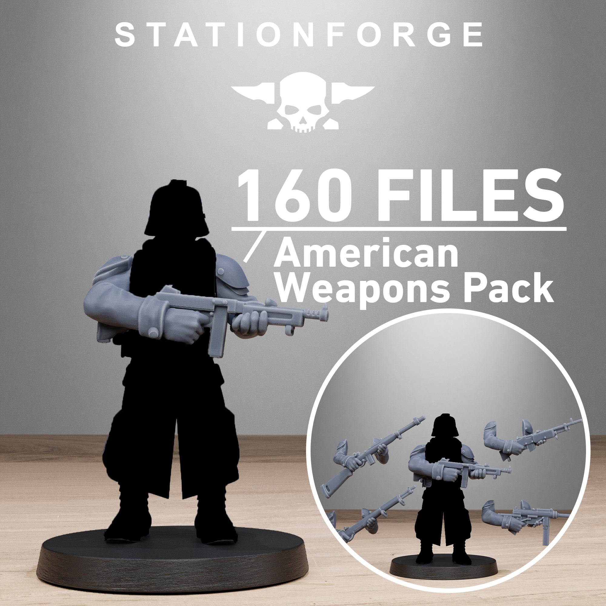 Freeguard American Weapon Pack, Bits/full Set, Designed by StationForge