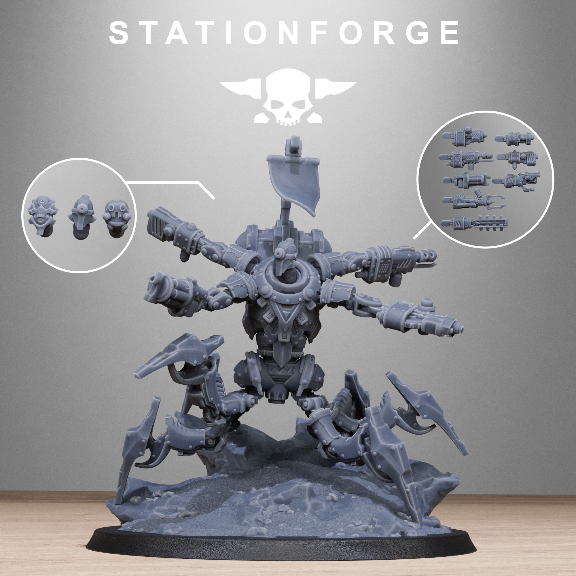 Astronet Executor- Tabletop Miniature, Designed by StationForge with Bases