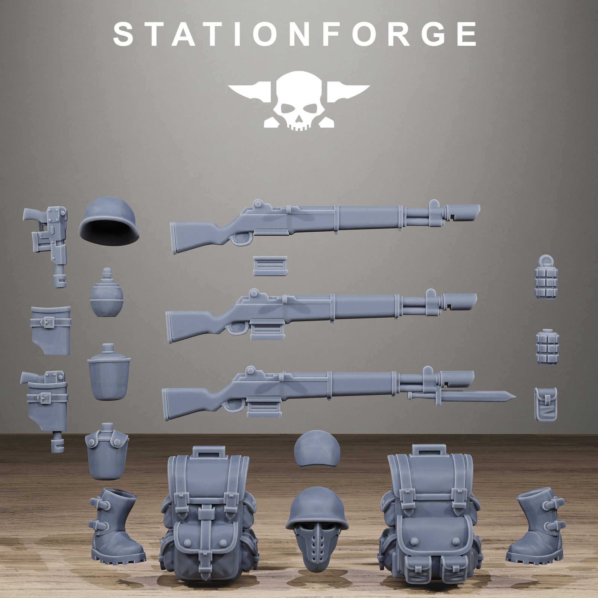 FreeGuard Bits, Tabletop Miniature Bits, Designed by StationForge