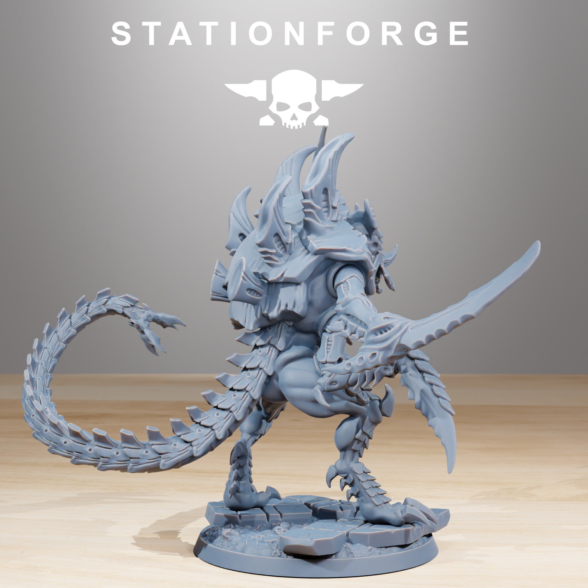 Xenarid Nyxar from StationForge 2 Tabletop Miniatures on 60mm Base