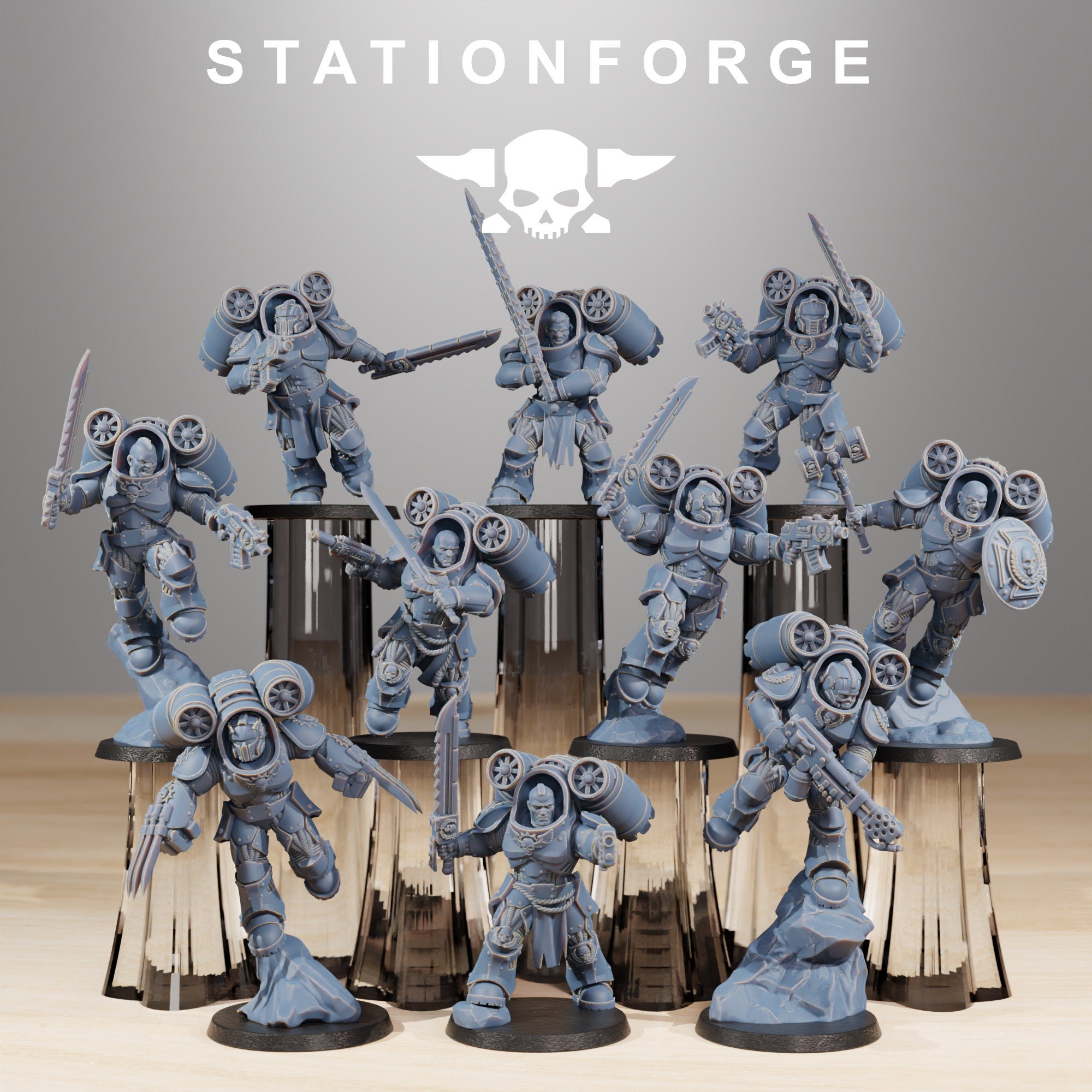 Socratis Deviators von StationForge/ 10 Tabletop, Wargame Miniatures+ Bases