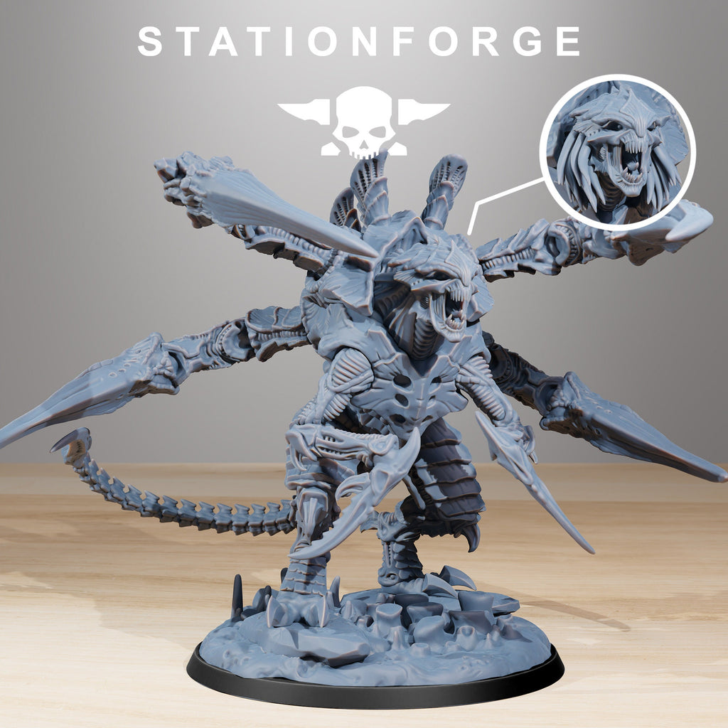 Xenarid Ravage Howler von StationForge/ Tabletop Miniatur/ Minatur +Base +Kopfvariant