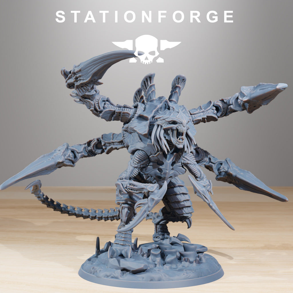 Xenarid Ravage Howler von StationForge/ Tabletop Miniatur/ Minatur +Base +Kopfvariant