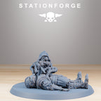 Scavenger Wounded+ Scavenger Commander von StationForge/ Tabletop Miniatur (9 Figuren in Set