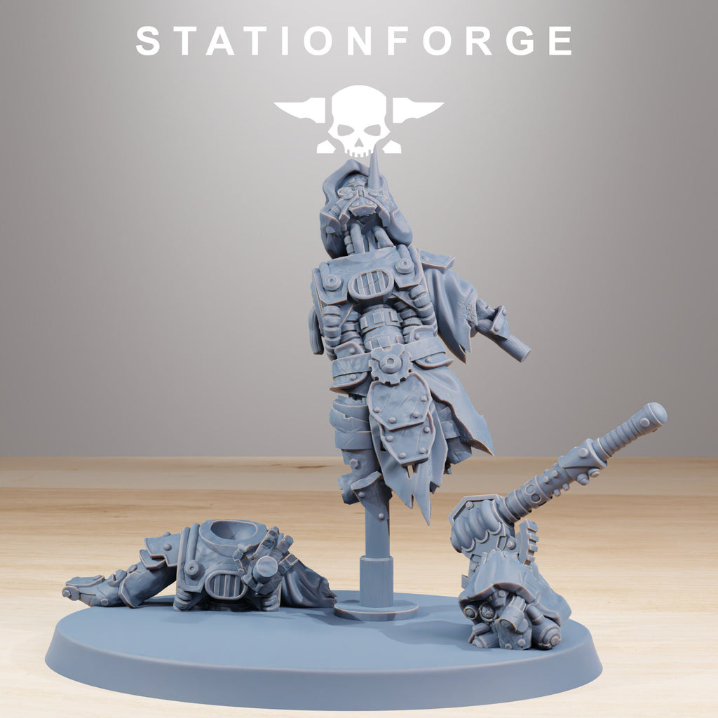 Scavenger Wounded+ Scavenger Commander von StationForge/ Tabletop Miniatur (9 Figuren in Set