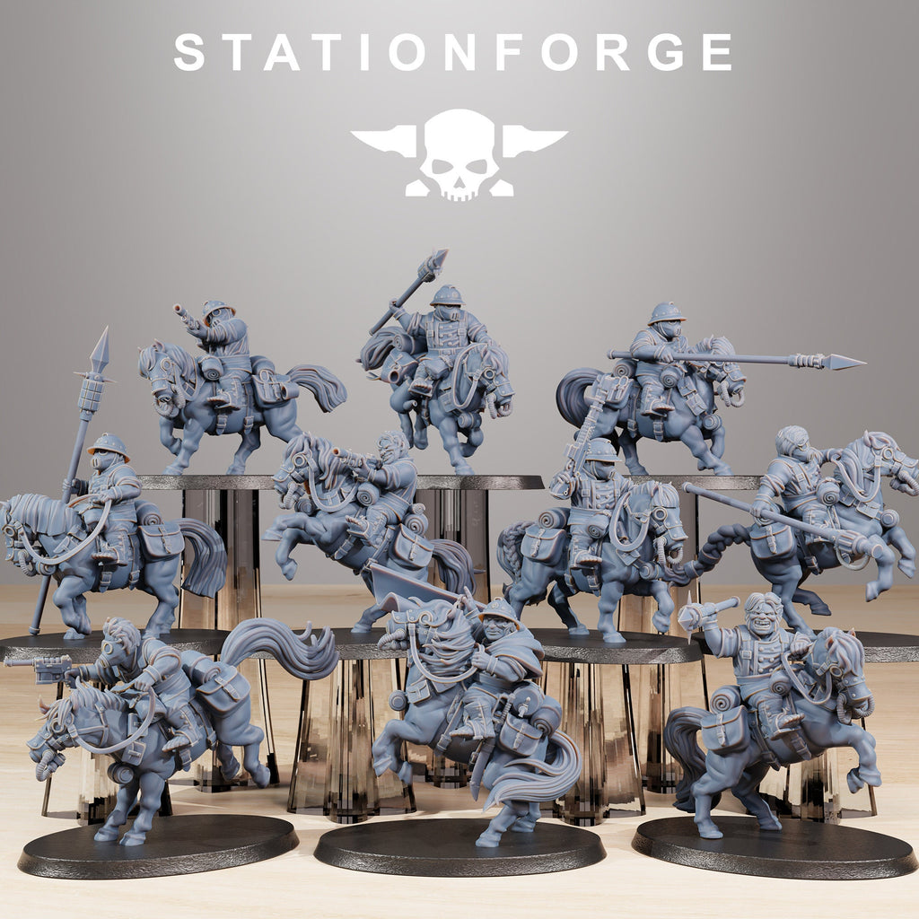 GrimGuard Pony Riders from StationForge/10 Tabletop Miniatures +Gratis bases