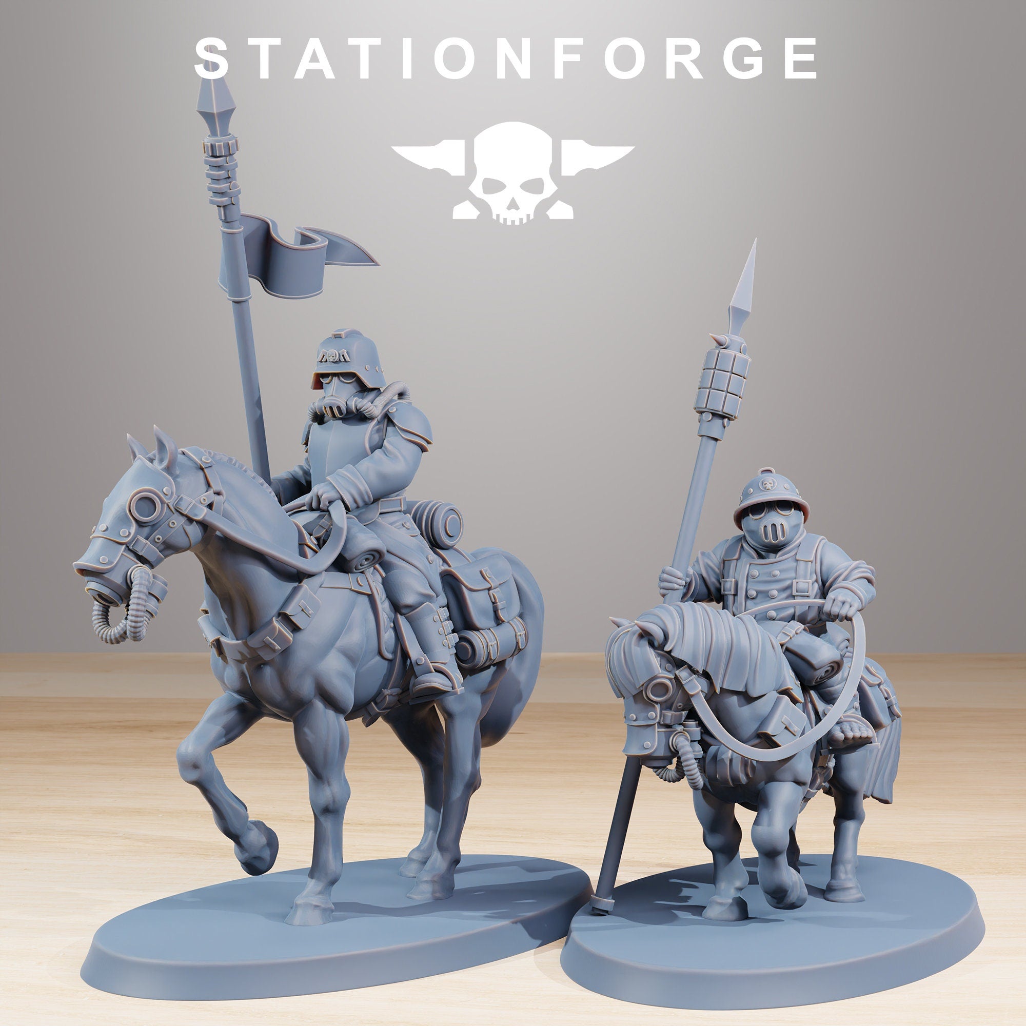 GrimGuard Pony Riders from StationForge/10 Tabletop Miniatures +Gratis bases