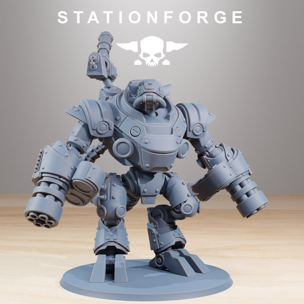 Raticus Clankers von StationForge/ Tabletop, Wargame Miniatur/ 6 Miniaturen +Bases