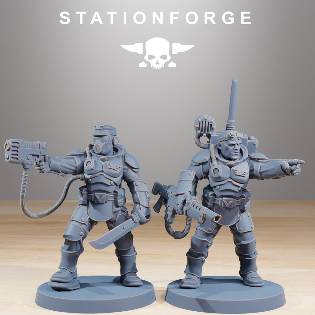 Vaskar Commandos von StationForge/10 Tabletop Miniatures+ gratis bases