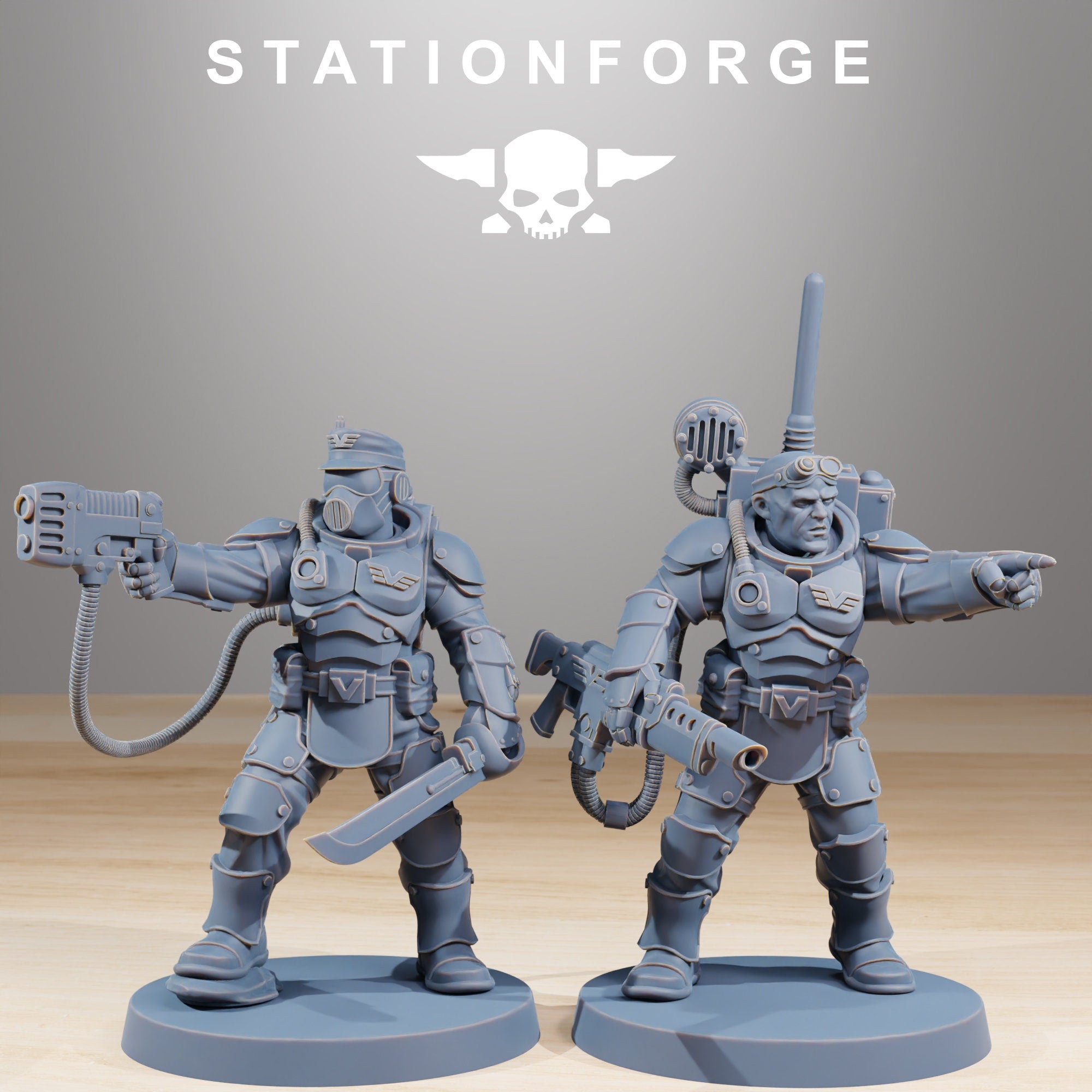 Vaskar Commandos von StationForge/10 Tabletop Miniatures+ gratis bases