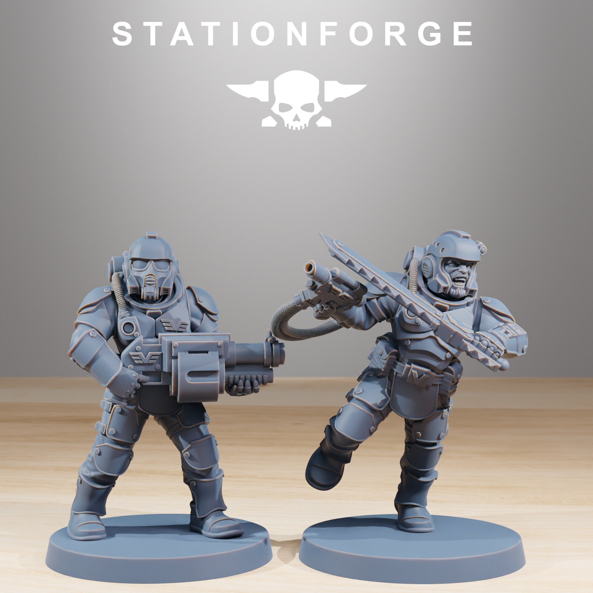 Vaskar Commandos von StationForge/10 Tabletop Miniatures+ gratis bases