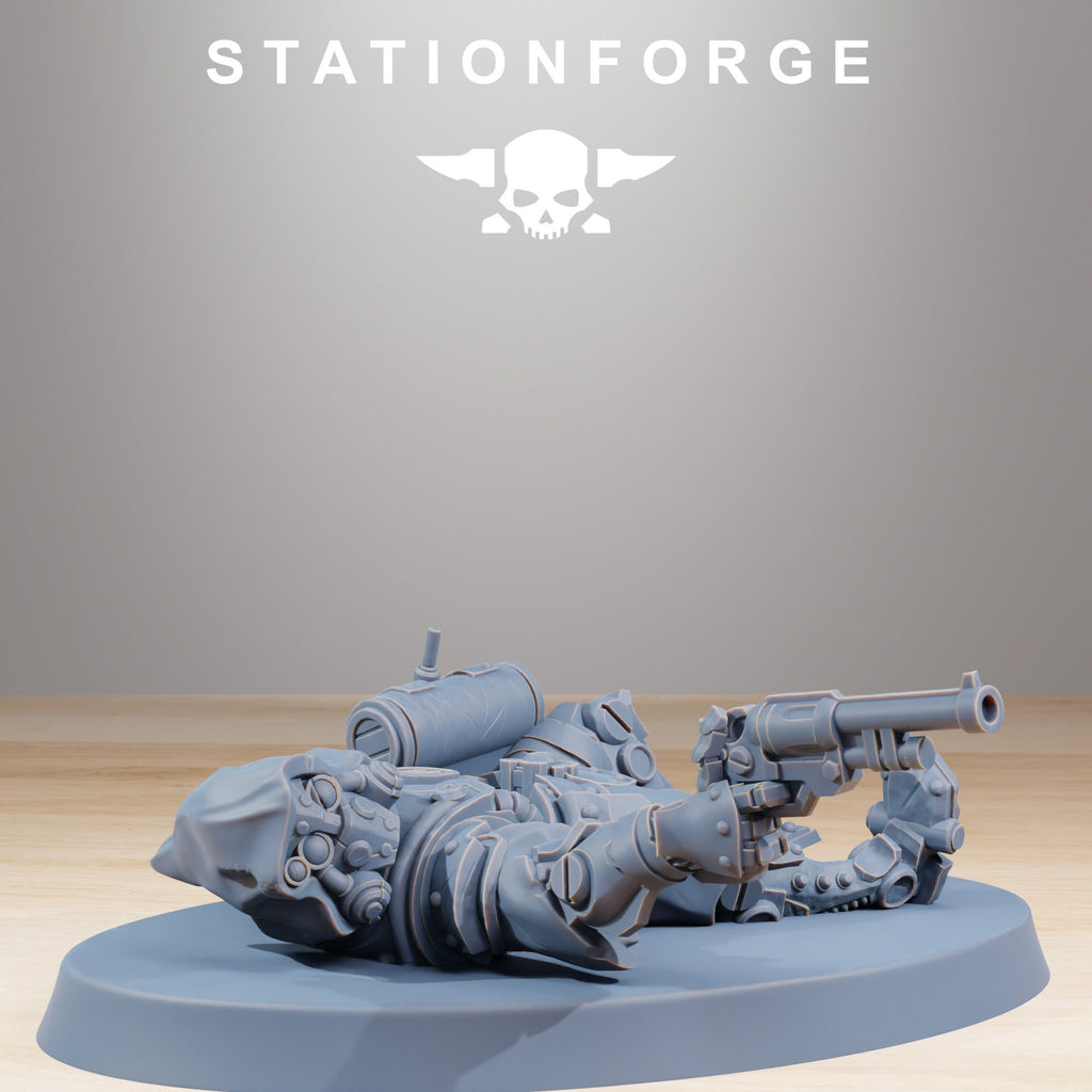Scavenger Wounded+ Scavenger Commander von StationForge/ Tabletop Miniatur (9 Figuren in Set