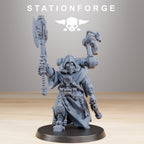 Scavenger Wounded+ Scavenger Commander von StationForge/ Tabletop Miniatur (9 Figuren in Set