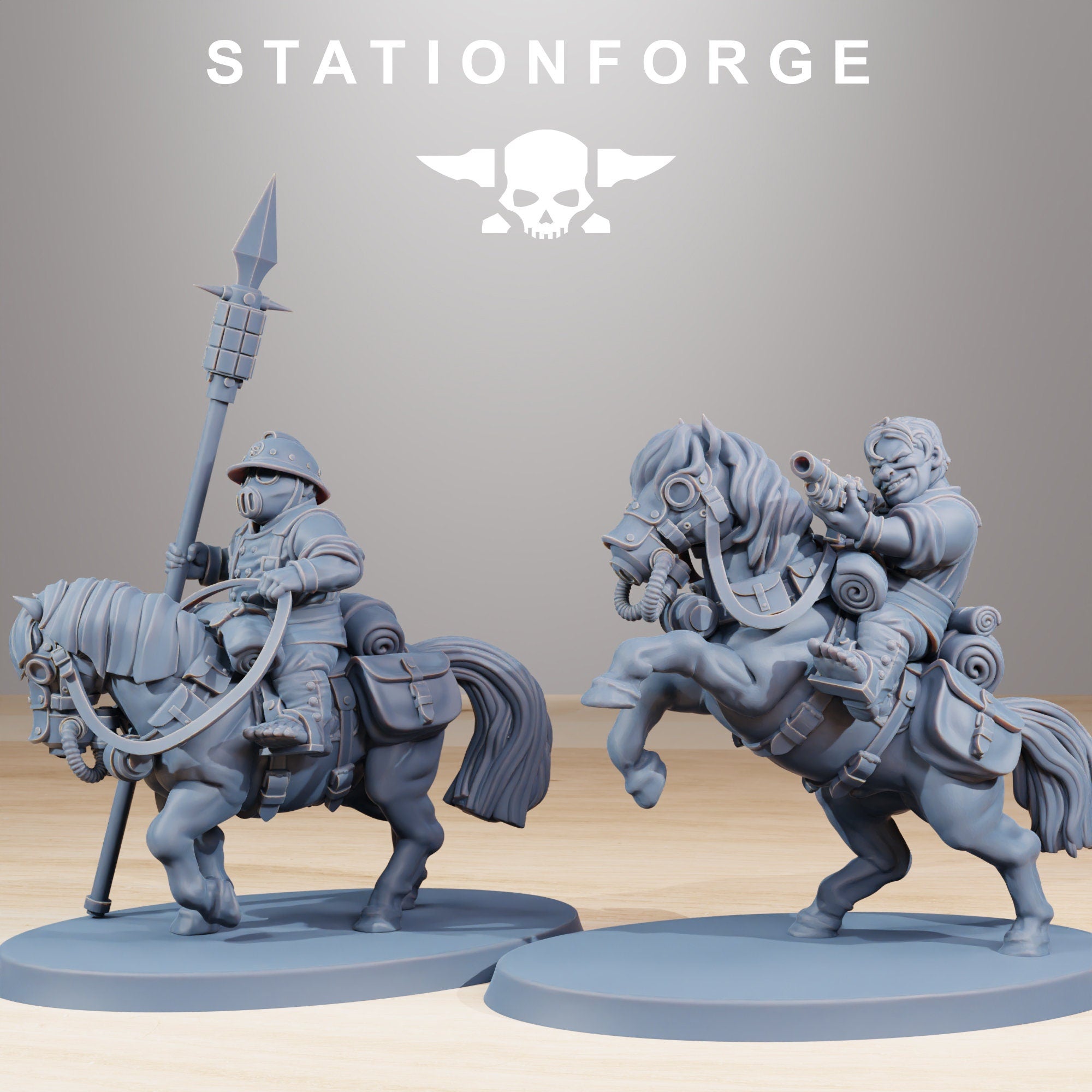 GrimGuard Pony Riders from StationForge/10 Tabletop Miniatures +Gratis bases