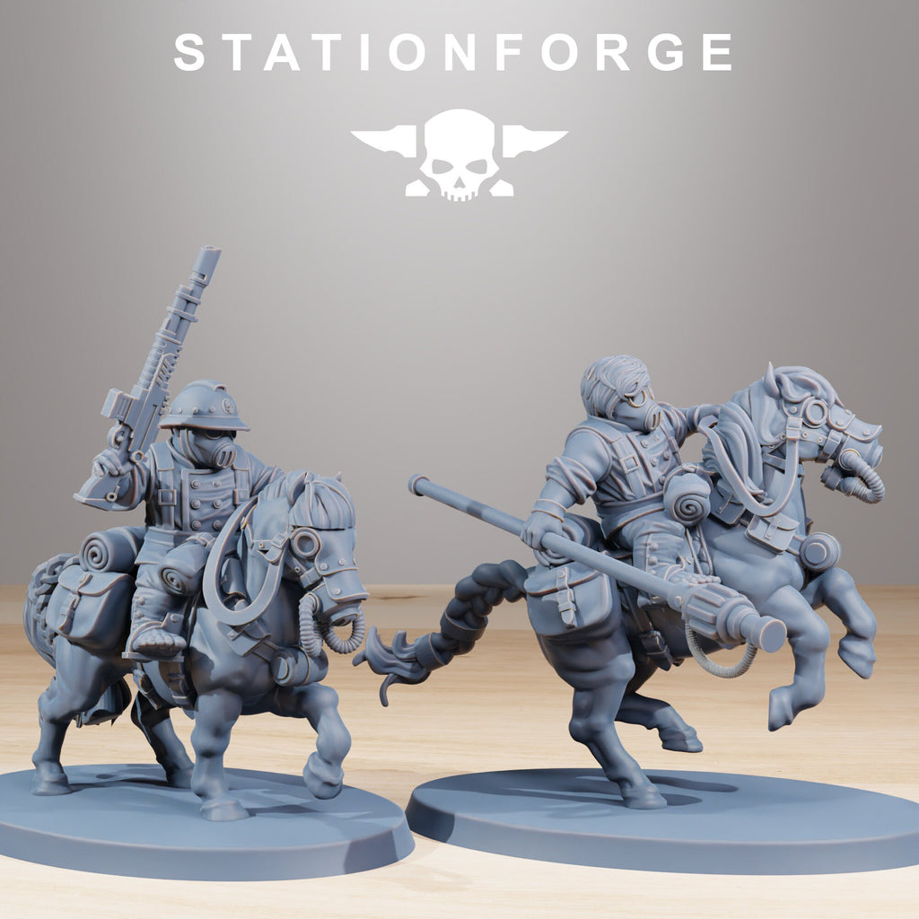 GrimGuard Pony Riders from StationForge/10 Tabletop Miniatures +Gratis bases