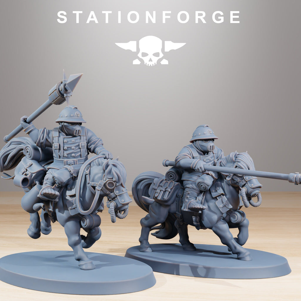 GrimGuard Pony Riders from StationForge/10 Tabletop Miniatures +Gratis bases