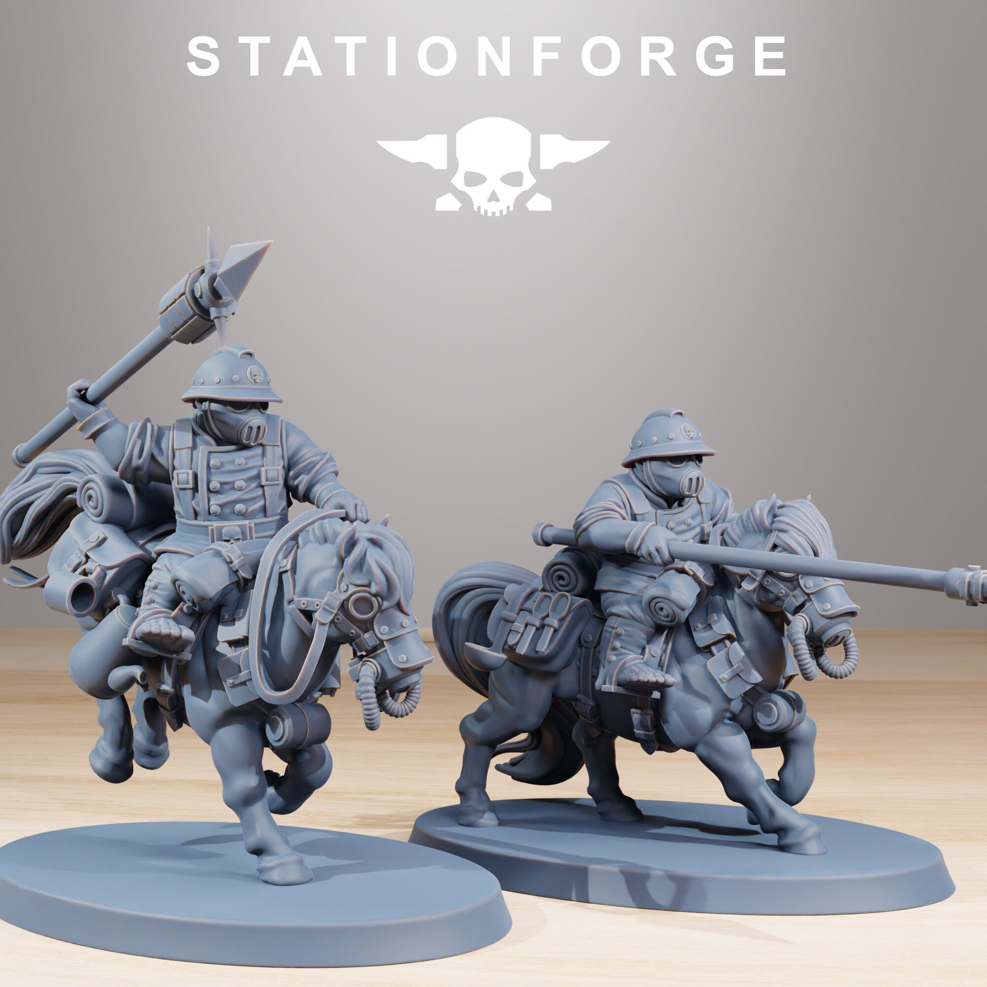 GrimGuard Pony Riders from StationForge/10 Tabletop Miniatures +Gratis bases