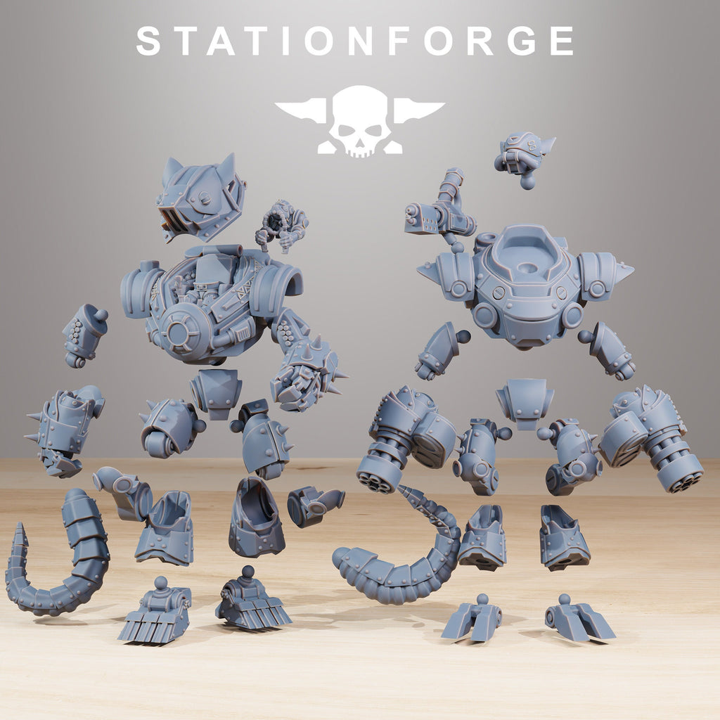 Raticus Clankers von StationForge/ Tabletop, Wargame Miniatur/ 6 Miniaturen +Bases