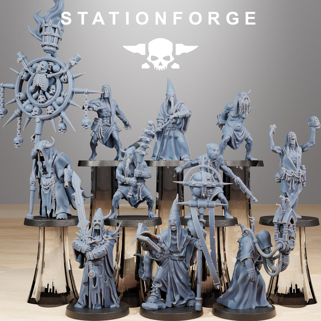 Corrupted Guards Fanatics von StationForge/ Tabletop, Wargame Miniatur/10Figuren + Gratis Bases