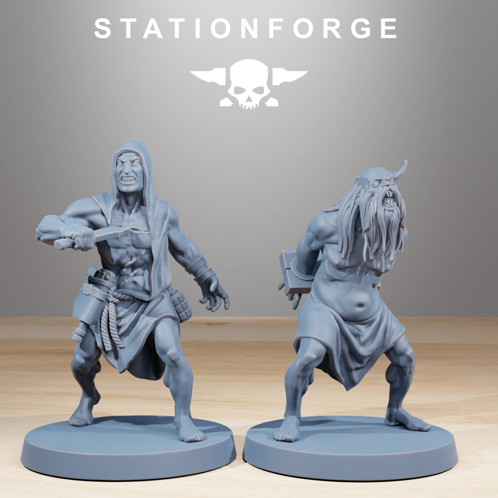 Corrupted Guards Fanatics von StationForge/ Tabletop, Wargame Miniatur/10Figuren + Gratis Bases
