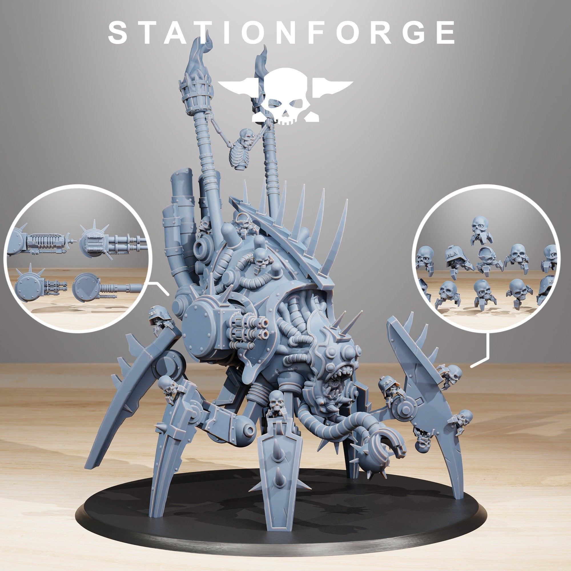 Pythonicus Swarm Spawner von StationForge/ Tabletop, Wargame Miniatur +Gratis 60mm random Bases