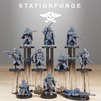 GrimGuard Marksmen von StationForge/ Tabletop, Wargame Miniatur/10Figuren + Gratis Bases