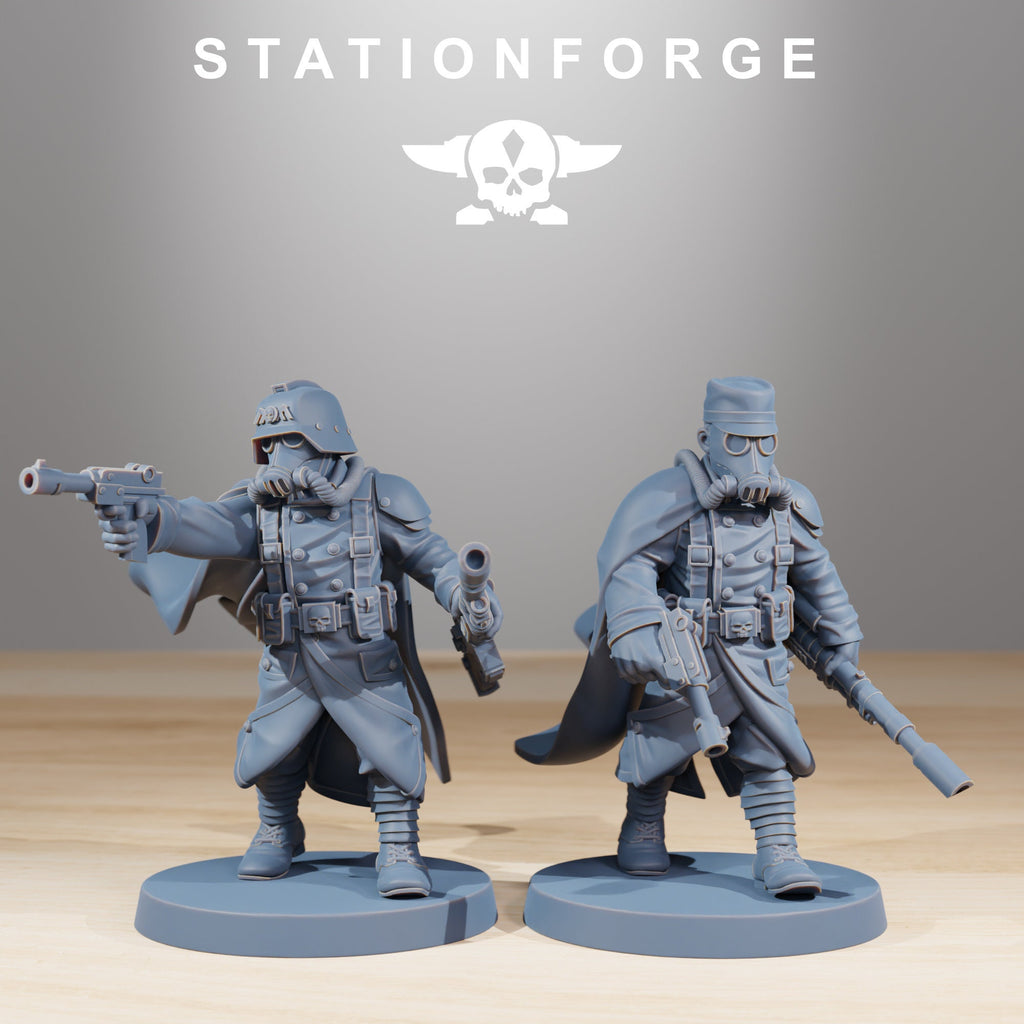 GrimGuard Marksmen von StationForge/ Tabletop, Wargame Miniatur/10Figuren + Gratis Bases
