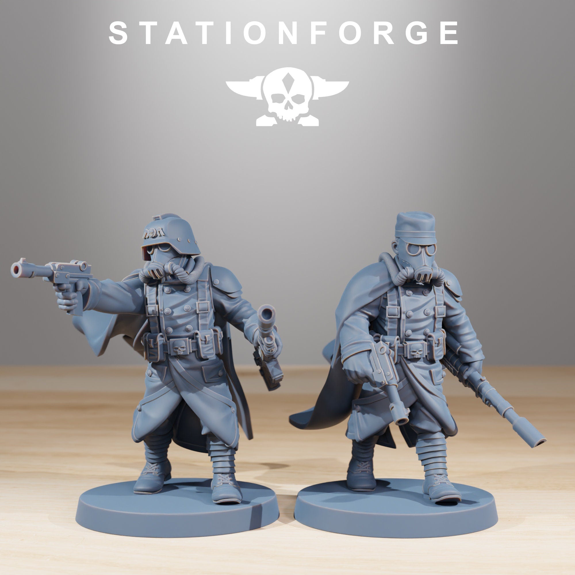 GrimGuard Marksmen von StationForge/ Tabletop, Wargame Miniatur/10Figuren + Gratis Bases