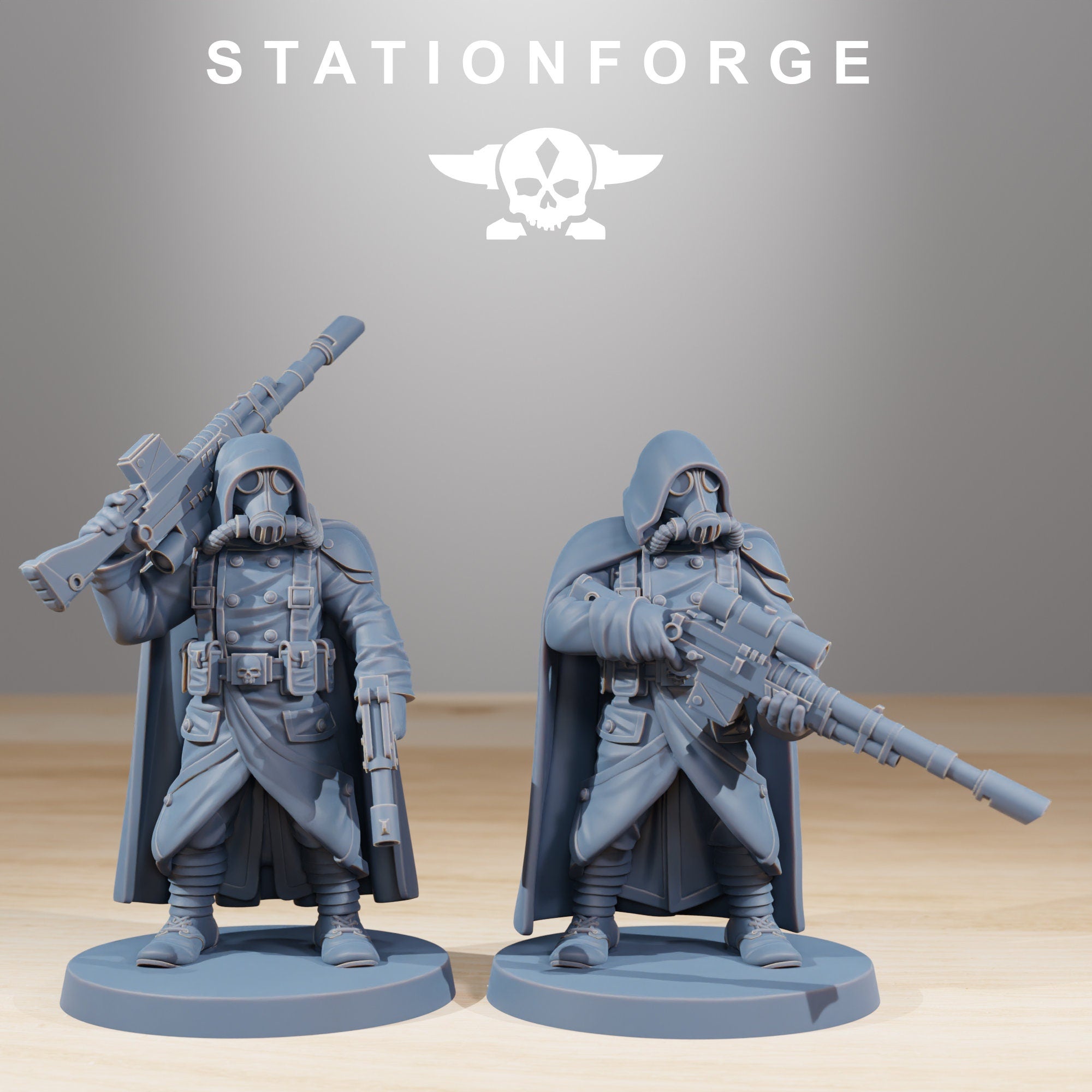 GrimGuard Marksmen von StationForge/ Tabletop, Wargame Miniatur/10Figuren + Gratis Bases