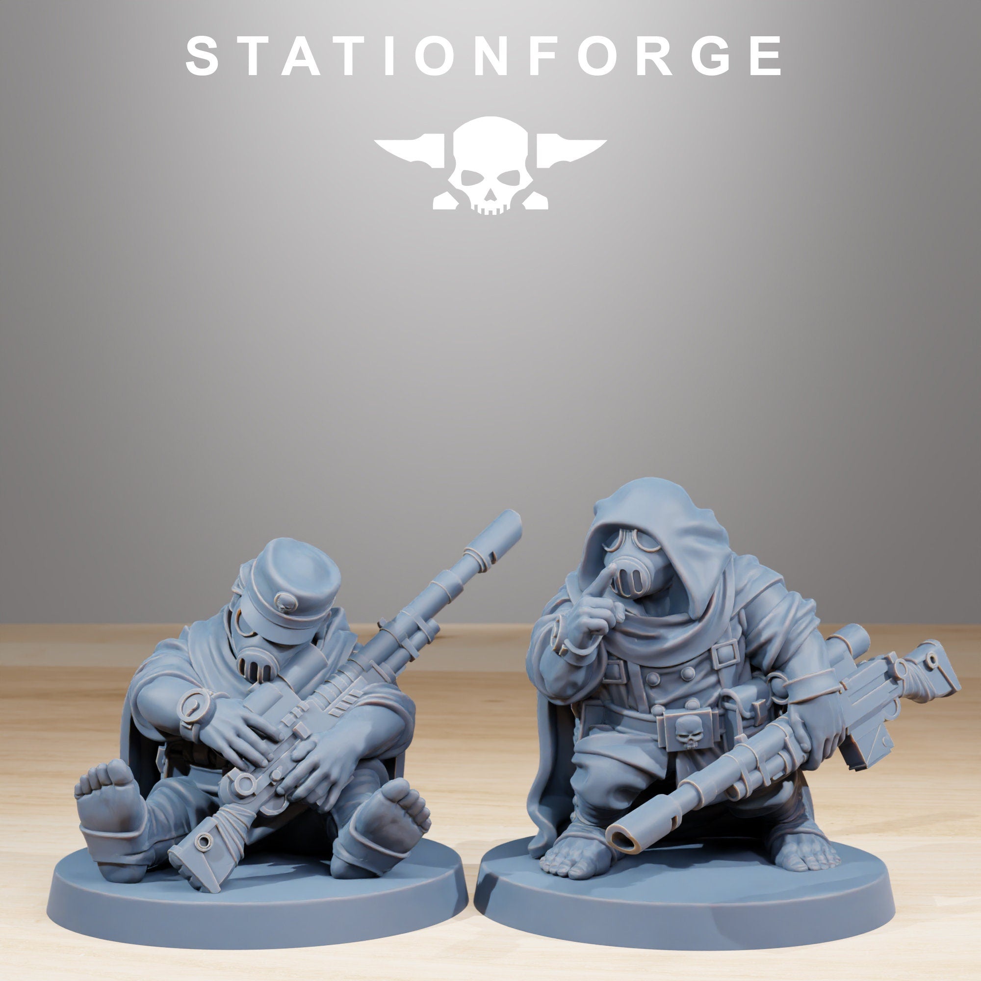 GrimGuard Skulldarts von StationForge/ Tabletop, Wargame Miniatur/10Figuren + Gratis Bases