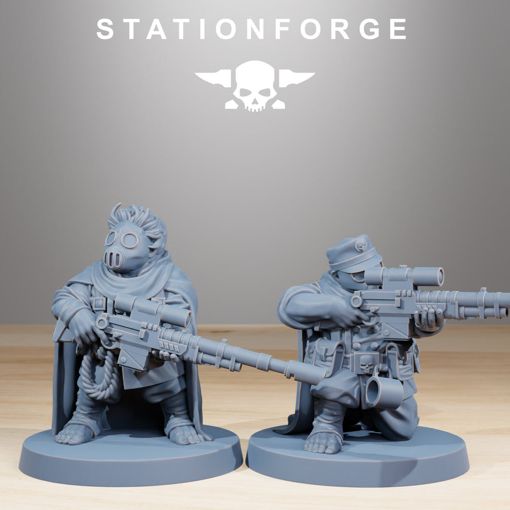 GrimGuard Skulldarts von StationForge/ Tabletop, Wargame Miniatur/10Figuren + Gratis Bases