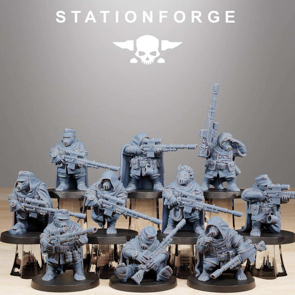 GrimGuard Skulldarts von StationForge/ Tabletop, Wargame Miniatur/10Figuren + Gratis Bases